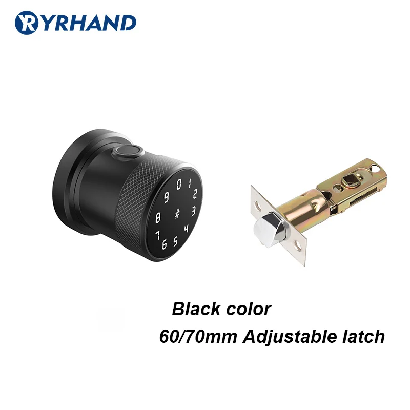 6070mm Adjustable Умный замок отпечатков пальцев Биометрический Дверной замок без ключа сенсорная клавиатура карта электронный цифровой дверной замок с ТТ замком приложение - Цвет: 6070mm Adjustable