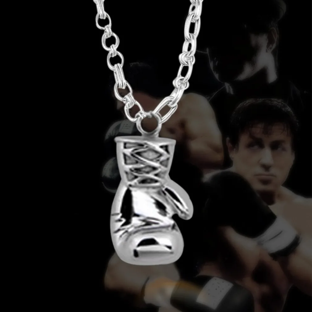 Новейшее золотое/серебряное модное милое мини боксерское ожерелье перчатка