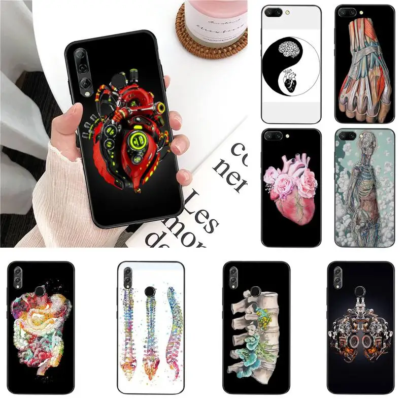 

YNDFCNB Art human organs Custom Soft Phone Case For Huawei Honor 8X 9 10 20 Lite 7A 7C 10i 9X play 8C 9XPro