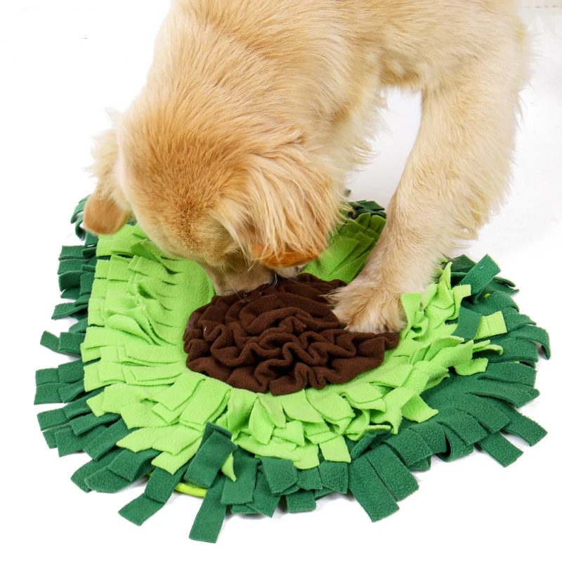 

Dog Snuffle Mat Sniffing Puzzle Games Avocado Slow Dispensing Feeder Pet Cat Puppy Feeding Food Blanket Interactive Toys Pad