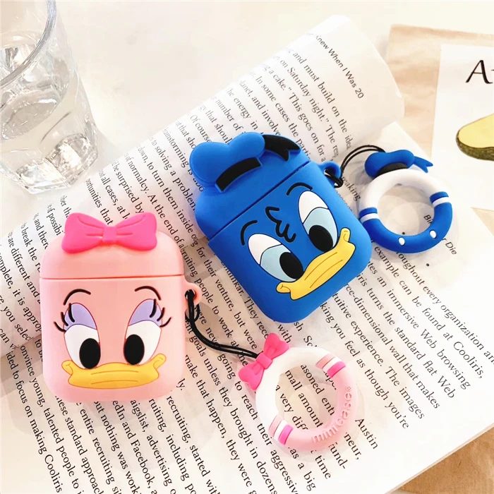 Чехол для Airpods 2, силиконовый чехол для Apple Airpods, чехол для наушников 3D, Рождественский чехол для наушников