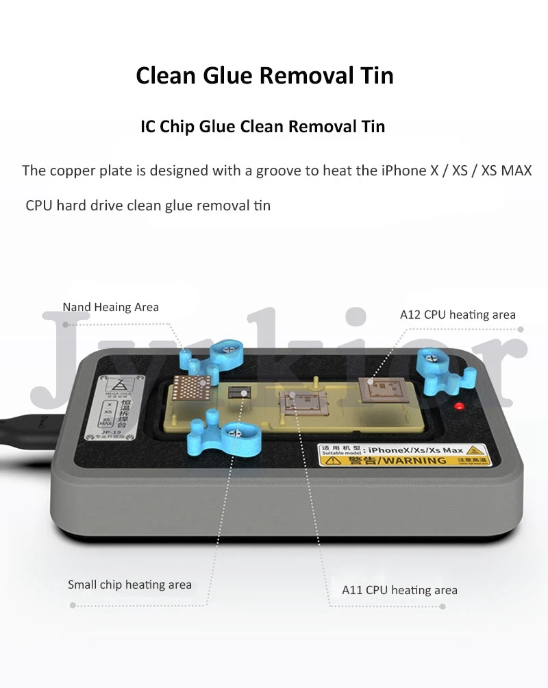

Qianli Tool For iPhone X XS MAX Motherboard Thermostat Diassembly Welding Platform Unsoldering Demolition Rework Station Heater