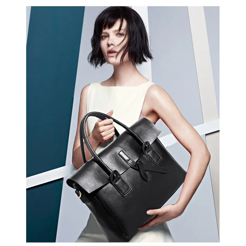 gagacia business womens briefcase bag woman genuine leather laptop handbag work office ladies crossbody bags for women handbags free global shipping