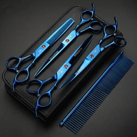 xuanfeng professional pet beauty scissors 7 inch scissors curved scissors shears 6 5 inch thinning scissors holster kit