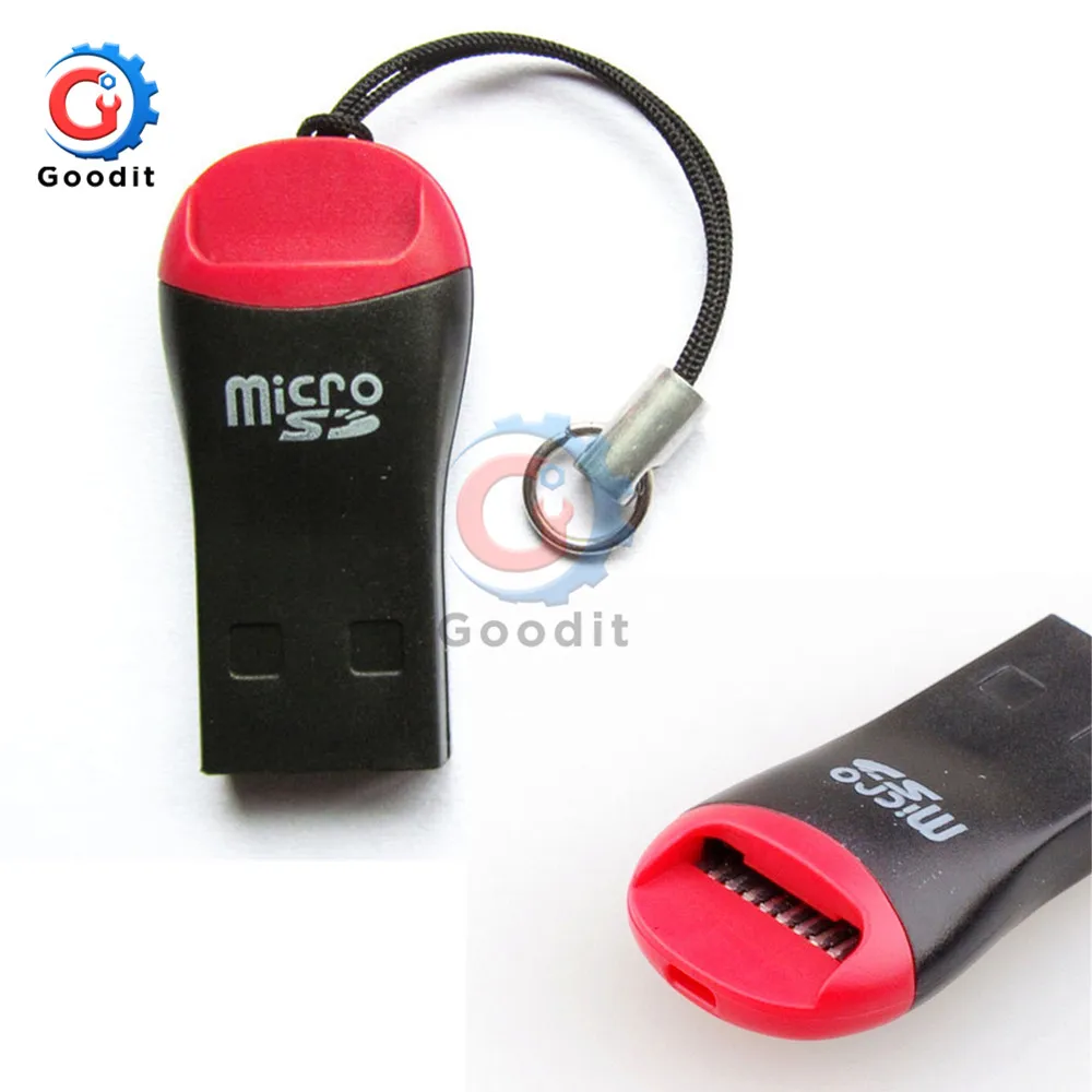 

Mini Memory Card Reader Adapters To USB 2.0 Adapter Replacement for Micro SD TF Card Lanyard Micro SD Card Reader TF