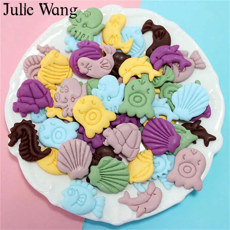 20 шт. подвески Julie Wang в виде морских животных|Шармы| |