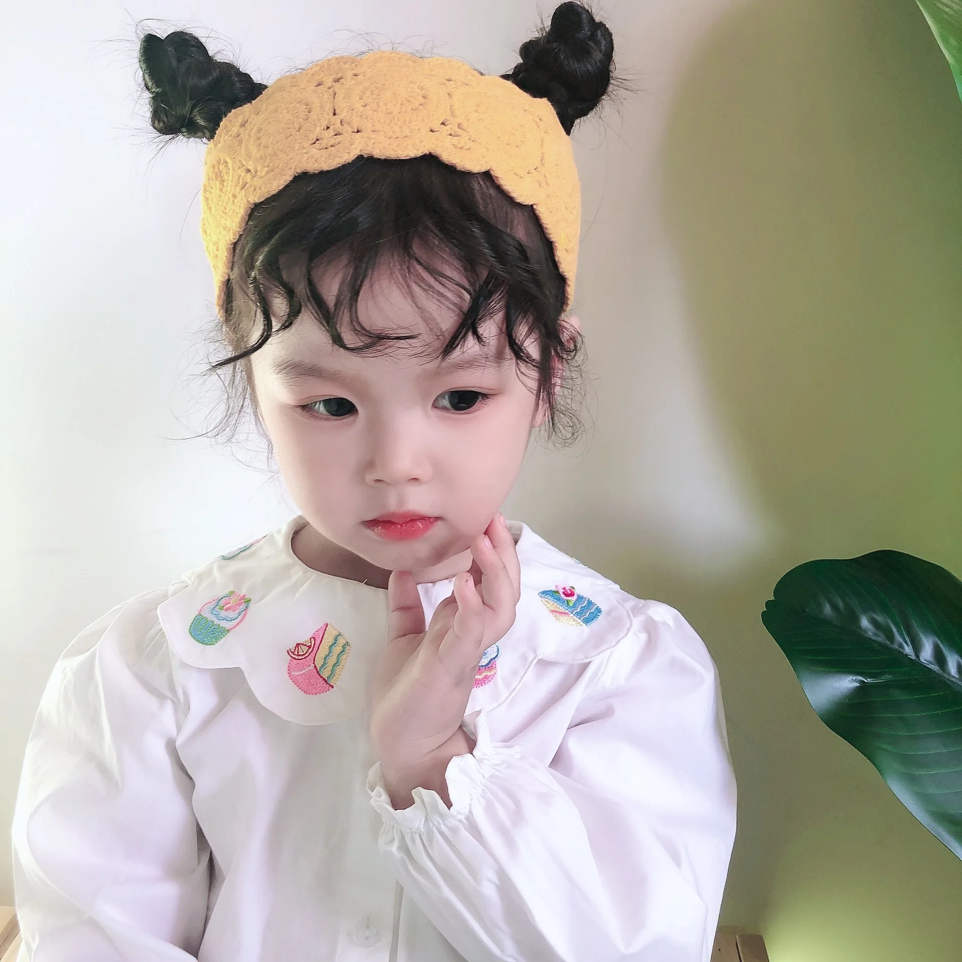 

Oaoleer New Korean Style Children Knitted Headband Hollow Out Baby Girls Candy Color Hair Band Knitted Kids Lovely Headdress