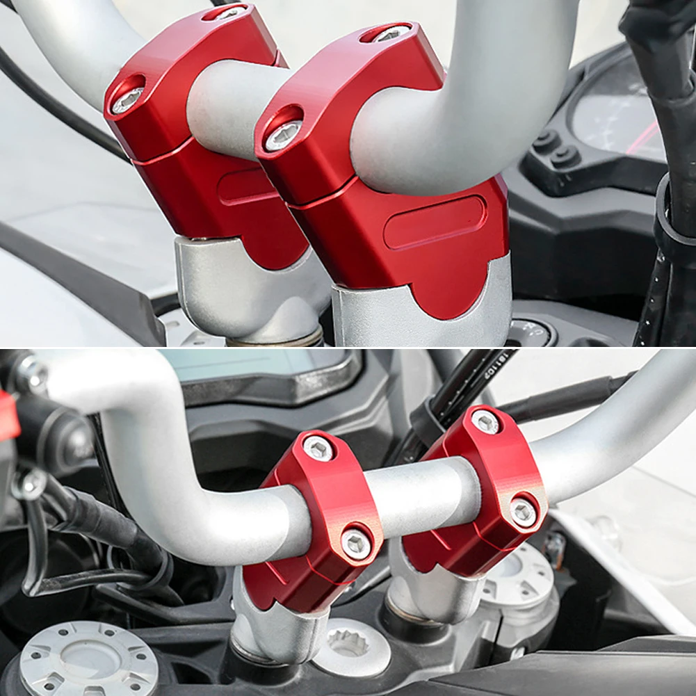 

for Yamaha Suzuki BMW Universal 22mm 28mm Motorcycle Handlebar Riser Motorbike Bar Heightening Device Clamp Mount CNC Grip
