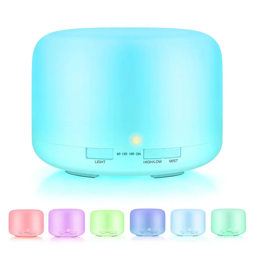 1000ml Air Ultrasonic Lamp Humidifier Purification Essentiel Oil Aromatherapy Machine Mist Maker 7 Color Change LED Light |