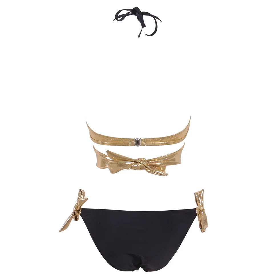Холтер бикини комплект 2019 ванный Комплект Кожа Плавание костюм Одежда для