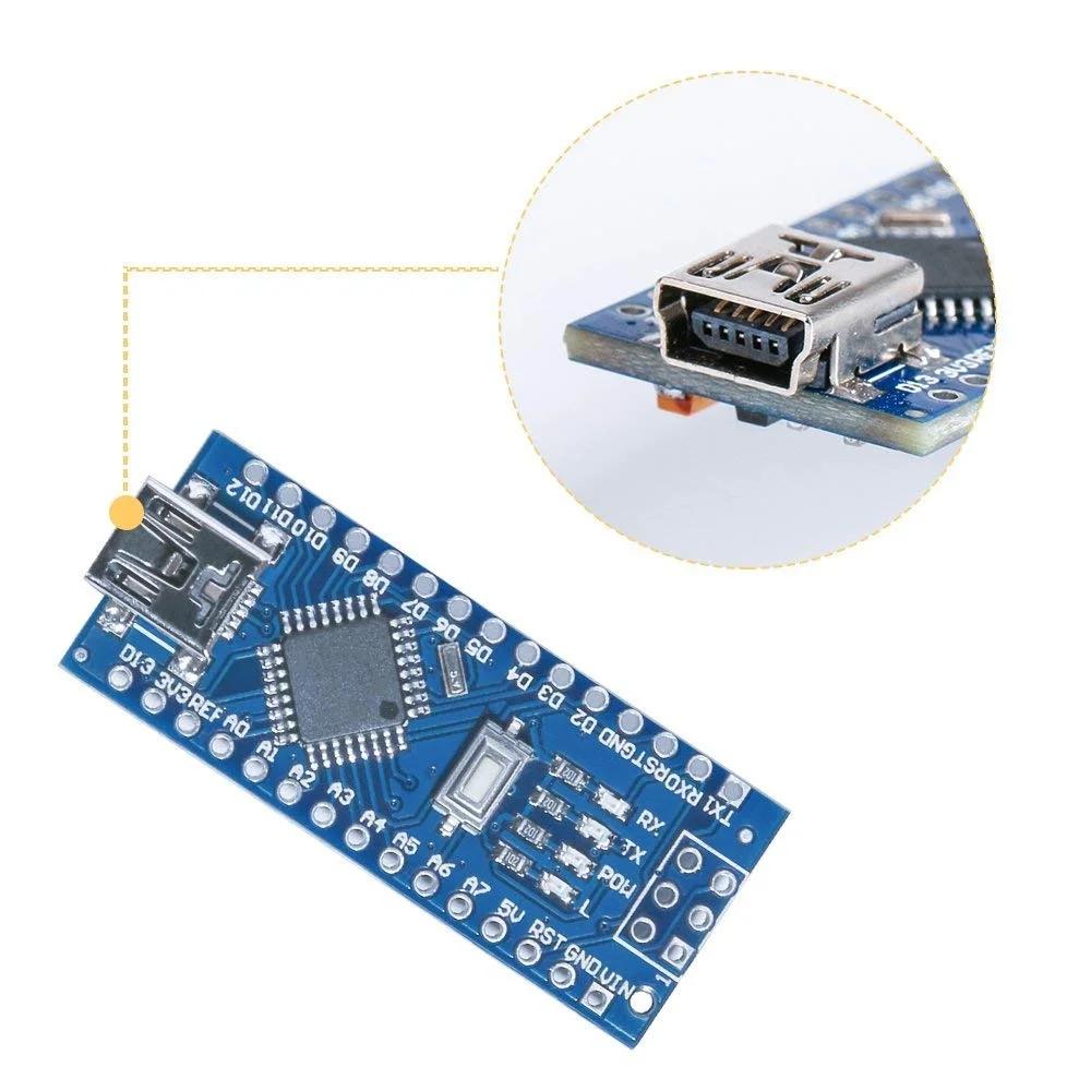 Плата Nano CH340/ATmega328P без USB-кабеля совместимая с Arduino V3.0 1/3 шт. | Инструменты