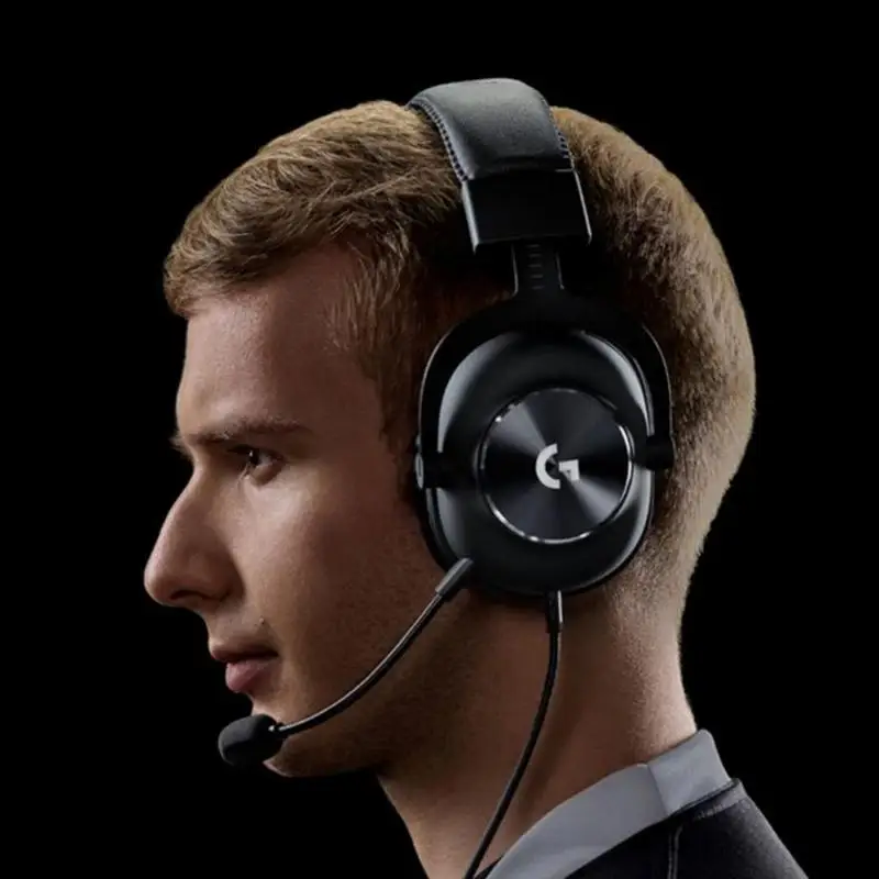 Logitech G Pro X USB Wired Gaming Headset Blue VOICE 7.1 Channel Surround Sound Hi-Fi Stereo Headset with Detachable Microphone