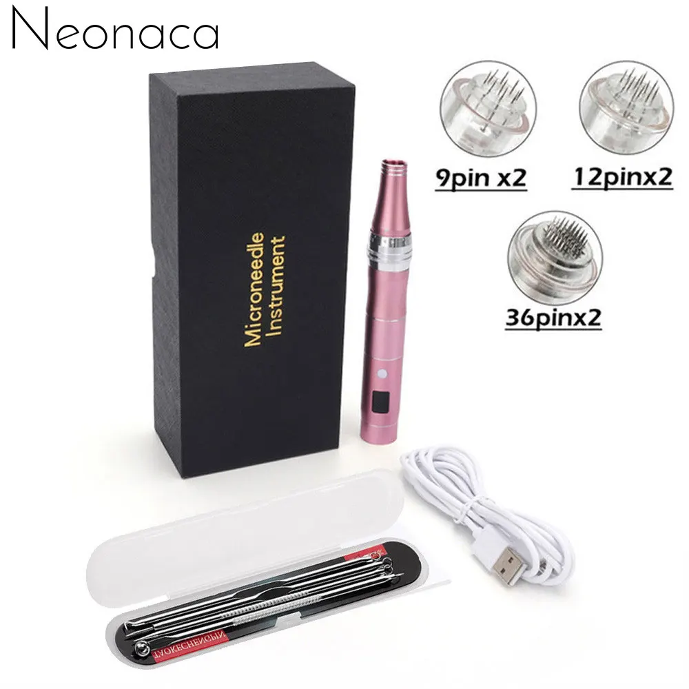 

Дерма-ручка электрическая Беспроводная с микроиглами для мезотерапии