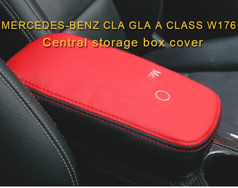 Carманго для Mercedes Benz A Class GLA CLA W176 Авто Центральный автомобильный подлокотник для хранения коробка кожаный чехол накладка аксессуары для интерьера