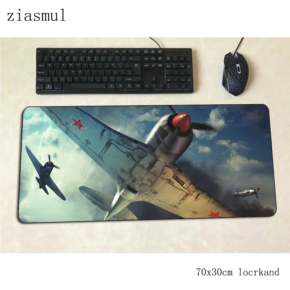 Коврик для мыши war thunder 70x30 см, игровой коврик для мыши, милый коврик для мыши из натурального каучука, офисный коврик для ноутбука, домашний коврик для мыши, игры, pc gamer, коврики