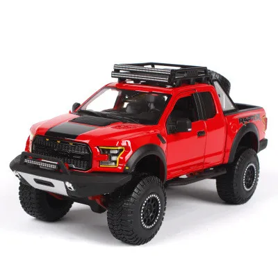 Высокое качество 1:24 2017 Ford F150 звукосниматель Раптора сплава Модель автомобиля