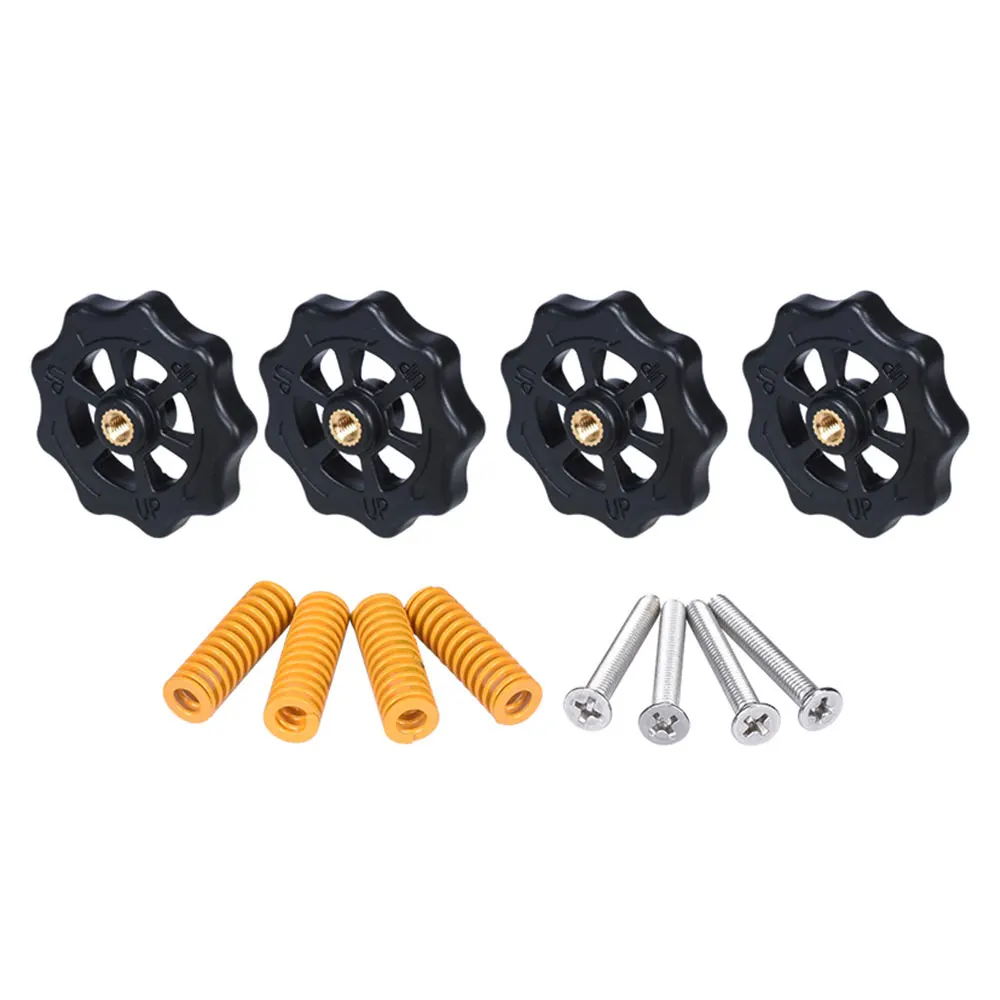 3D Printer Parts Upgraded Hand Twist Adjustment Leveling Nuts And Spring Kit Auto For CR-10 CR10S MKS Heated Bed Manual | Компьютеры и