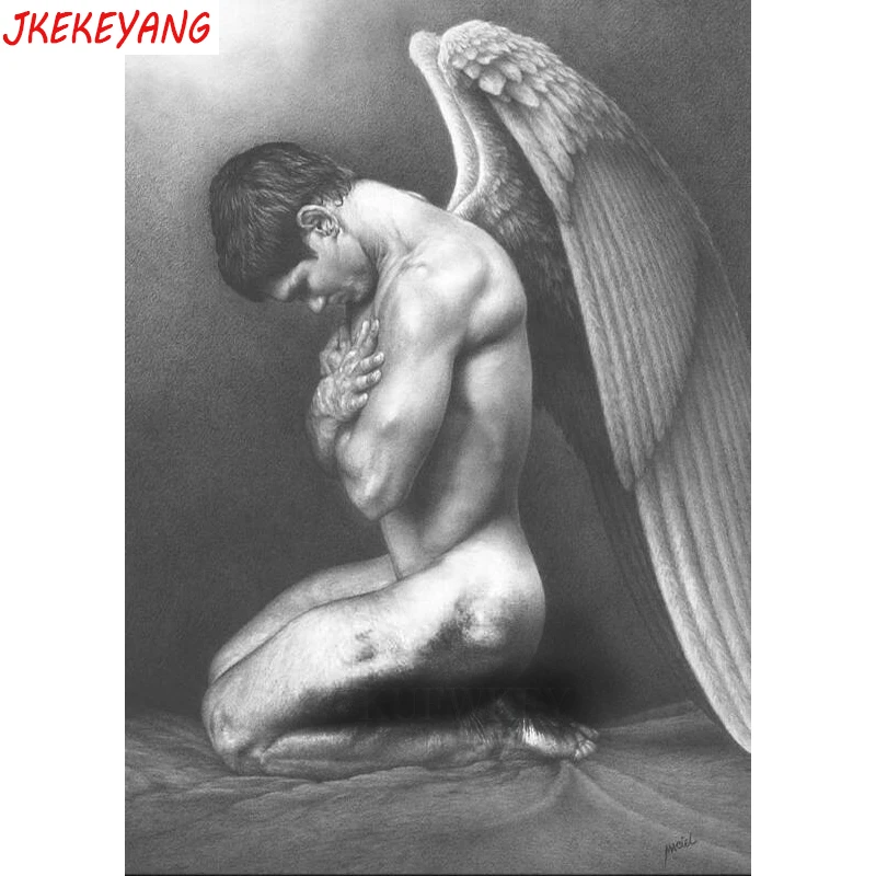 

5D Diy алмазная живопись мужской Алмазная мозаика Ангел распродажа Стразы Вышивка крестиком Y3901