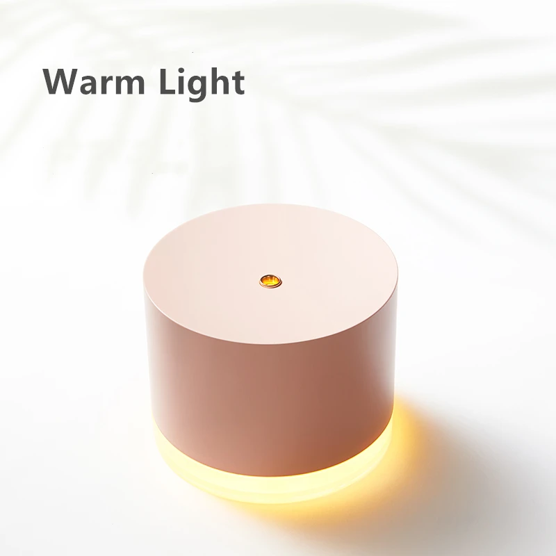 

780ML 2000mAh Rechargeable Battery Portable Ultrasonic Air Humidifier with Warm Light for Home Water Mist Maker Humidifier