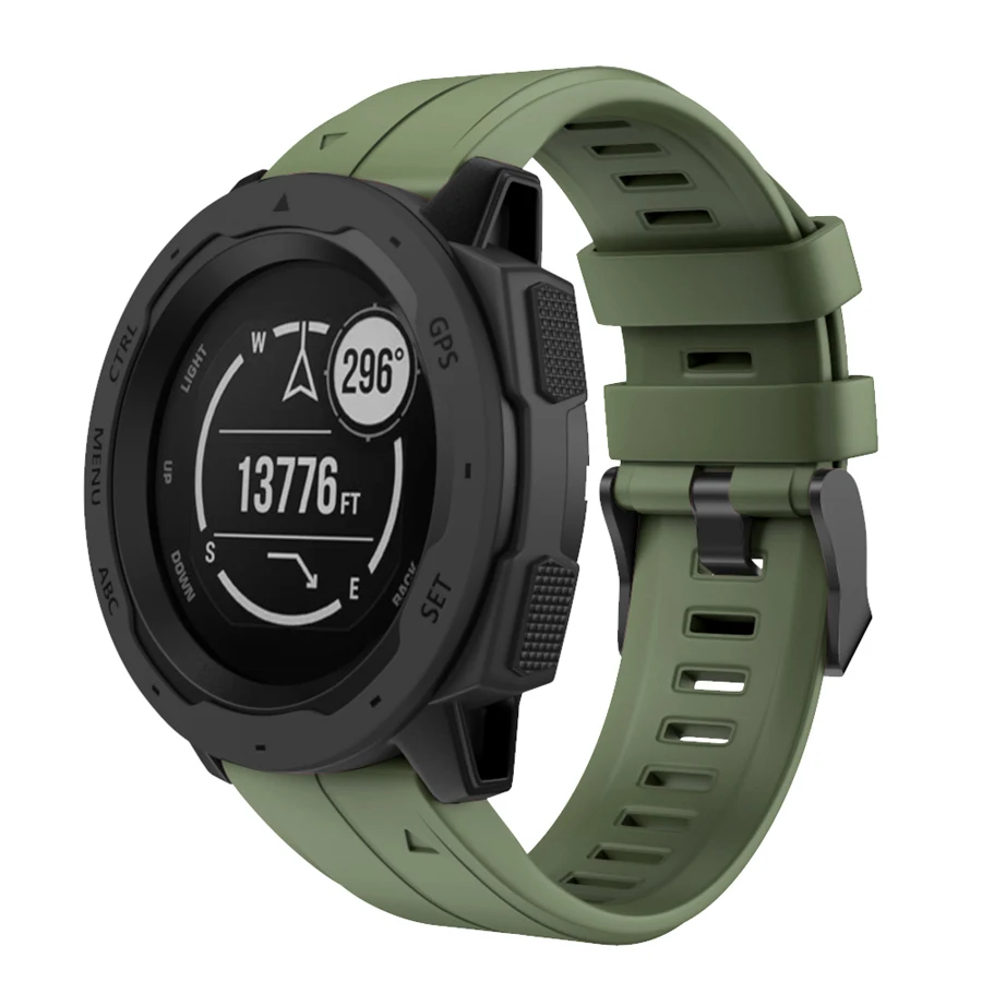 Ремешок силиконовый для наручных часов Garmin Fenix 6X pro 6 6S 5 5X plus 5S 3 HR | Электроника