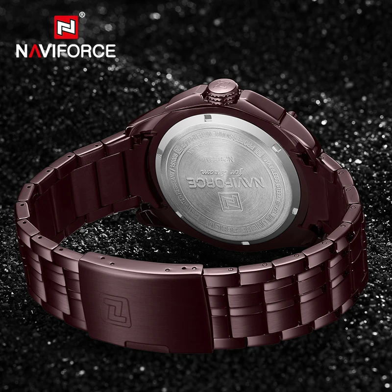 

NAVIFORCE Watch Men Top Luxury Brand Military Sport Quartz Waterproof Wristwatches Auto Date 24hour Clock Male Relogio Masculino