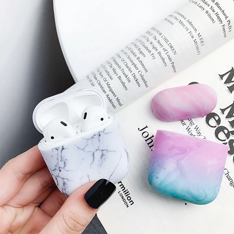 YBD роскошный чехол с мраморным рисунком для AirPods цвета чехол для Apple Airpods Air Pods чехол Coque Funda для Airpod аксессуары