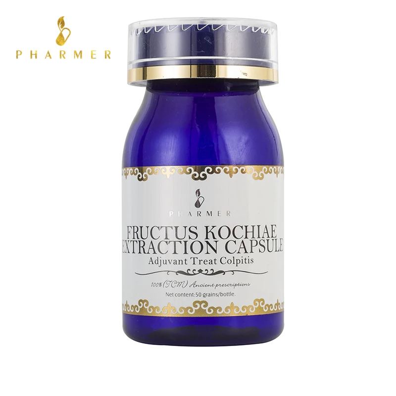 

Pharmer Fructus Kochiae Extraction Capsule, Adjuvant Treat Colpitis, Cure Urinary tract infection, Itching and vaginitis, 50pcs.