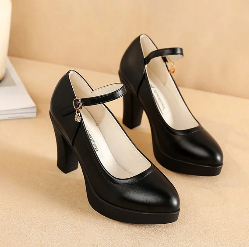 2019 г. Новые весенне-осенние повседневные туфли на высоком каблуке пикантные