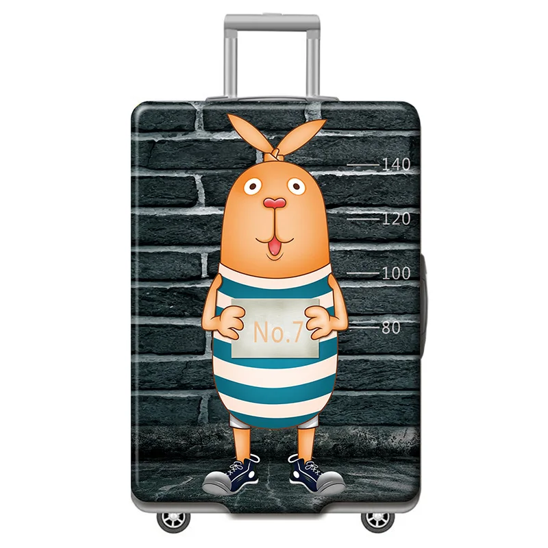 K-Luggage cover HMUNII эластичный Чехол для багажа с животными, чехол Чехол для костюма, аксессуары для путешествий для багажа 18-32 дюймов, пылезащитный чехол для багажника на колесиках - Цвет: K-Luggage cover