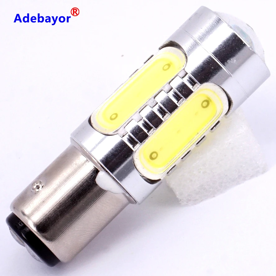 Adebayoy 2x1157 BAY15D P21/5 Вт 7 5 Объектив COB светодиодный задний тормоз Стоп-лампа