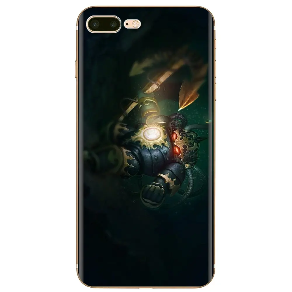 Nautilus Velkoz League of Legends Art For iPhone 11 Pro 4 4S 5 5S SE 5C 6 6S 7 8 X XR XS Plus Max iPod Touch Soft Shell Case | Мобильные