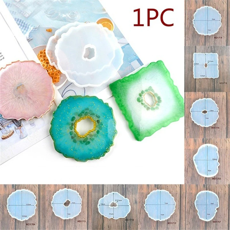 

1 Pcs Wave Coaster Swing Table Silicone Mold Epoxy Resin DIY Making Craft Coasters