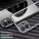 Объектив полный защитный чехол для телефона чехол для iPhone 11 12 Pro Max XR прозрачный силиконовый чехол для iPhone X Xs макс 7 8 плюс 12 мини задняя крышка