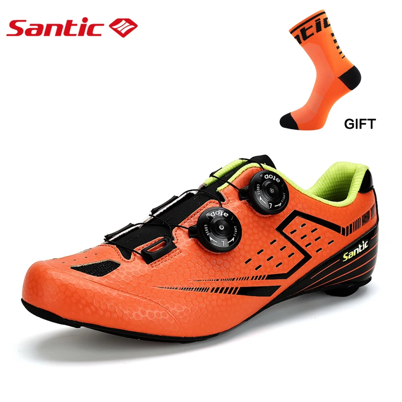 Santic Мужская обувь для езды на велосипеде сверхлегкая углеродное волокно
