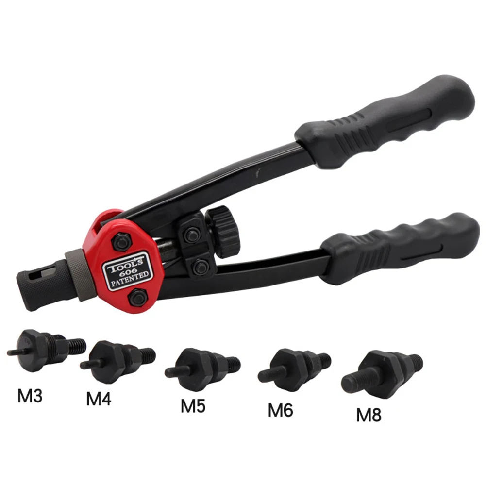 

BT-606 Home Blind Double Handle Metal Indoor Outdoor Tool Hand Riveter Portable Easy Use Labor-saving Pull Nut Heavy Duty Hard