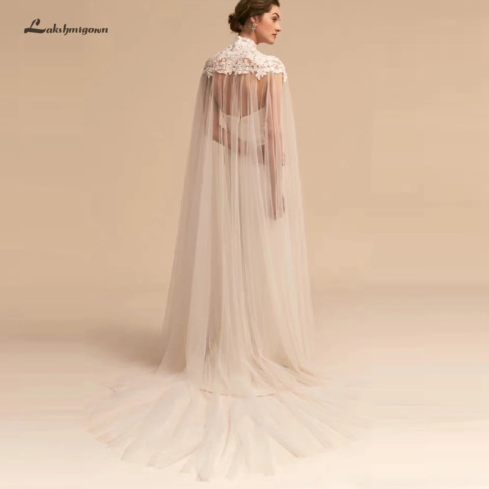 Lakshmigown Бесплатная доставка тюлевые Длинные Свадебные палантины с высоким