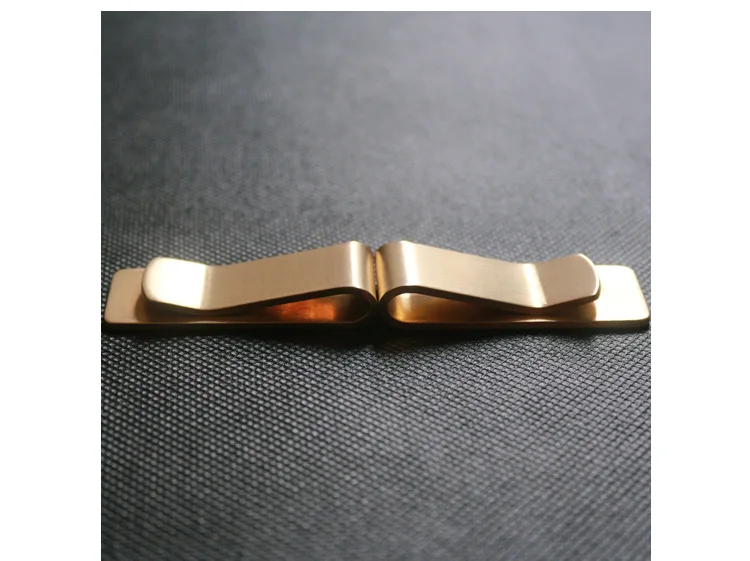 

2020 Stainless Copper Slim Pocket Designer Men Money Clip Wallet Cash ID Credit Card Vintage Business Holder Metal Bill Clamp