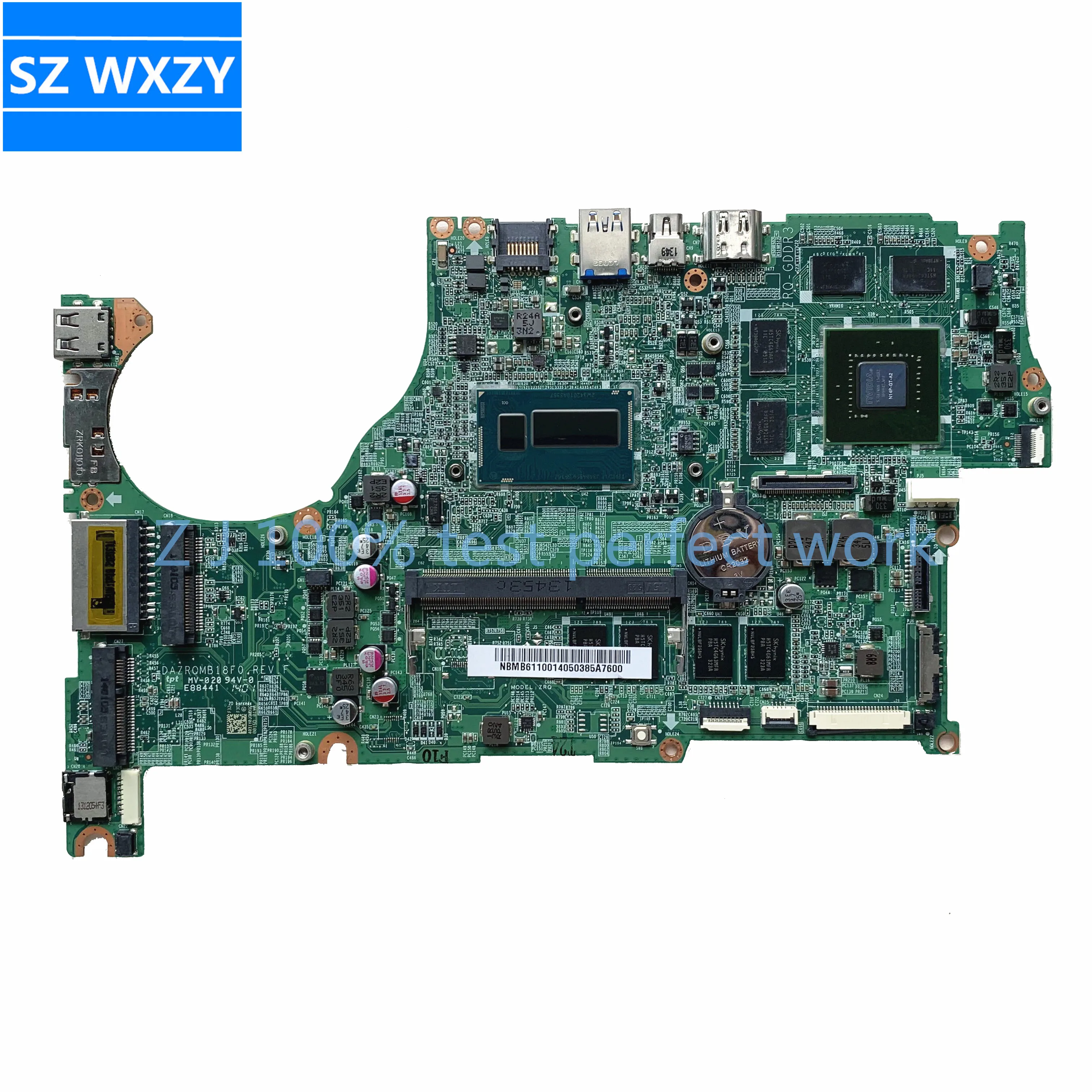 Материнская плата для ноутбука Acer V5-573G NBMB611001 с процессором SR16Z I7-4500U 4 Гб ОЗУ GT750M