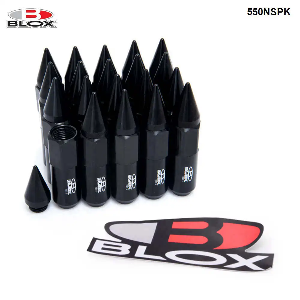 Blox 20 шт. 12X1.5 или 12X1.25 шипами алюминий 60 мм Расширенный тюнер колесные диски гайки
