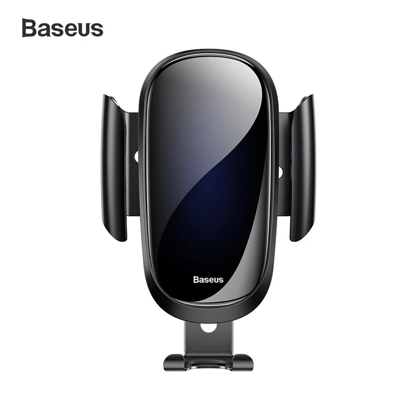 Baseus роскошный стеклянный Автомобильный держатель для телефона для iPhone X XS Max XR samsung S9 S8 гравитационный металлический гравитационный держатель gps в автомобиле