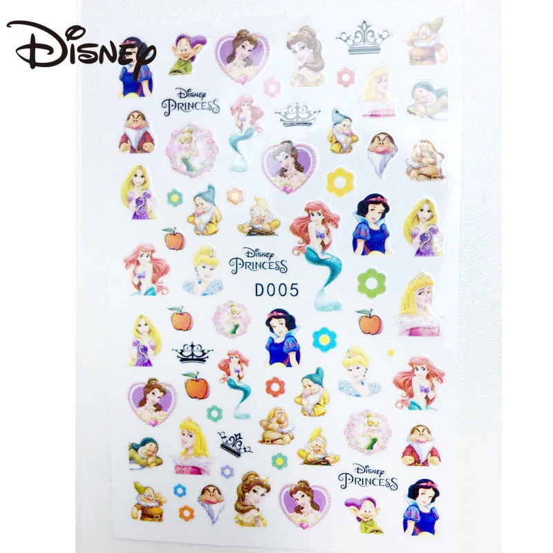 

Мультяшные персонажи Диснея, Микки, Минни, Дональд, утка, Русалка, наклейки для ногтей, художественная декоративная наклейка, аксессуары