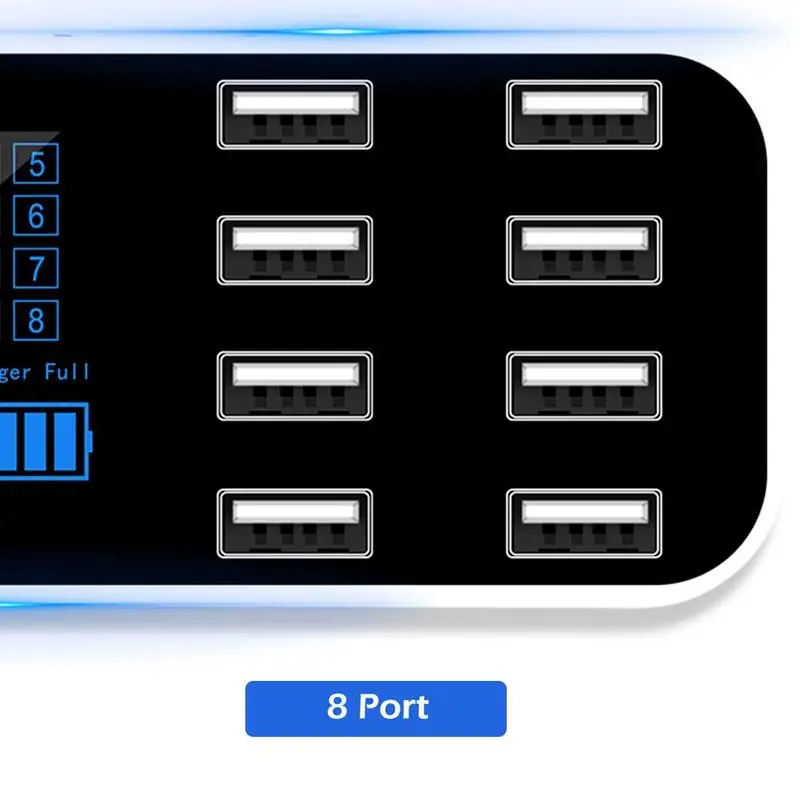Автомобильное зарядное устройство с 8 USB-портами и ЖК-дисплеем | Компьютеры офис