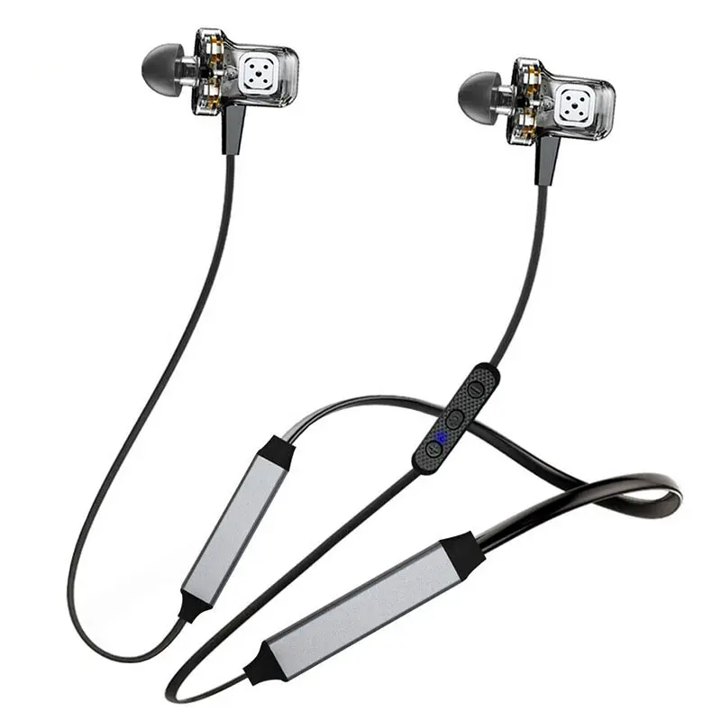 Спортивные наушники с двумя аккумуляторами Bluetooth 5 0 Беспроводные стереонаушники