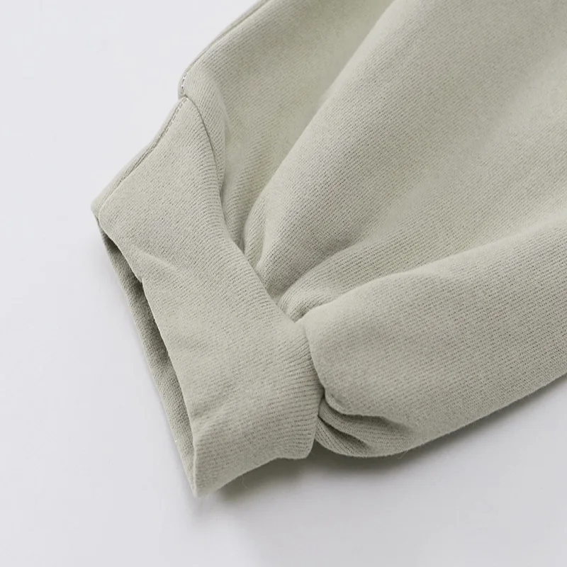 

Korean version of loose fall and winter colluding cashmere thickening long-sleeved Jacket