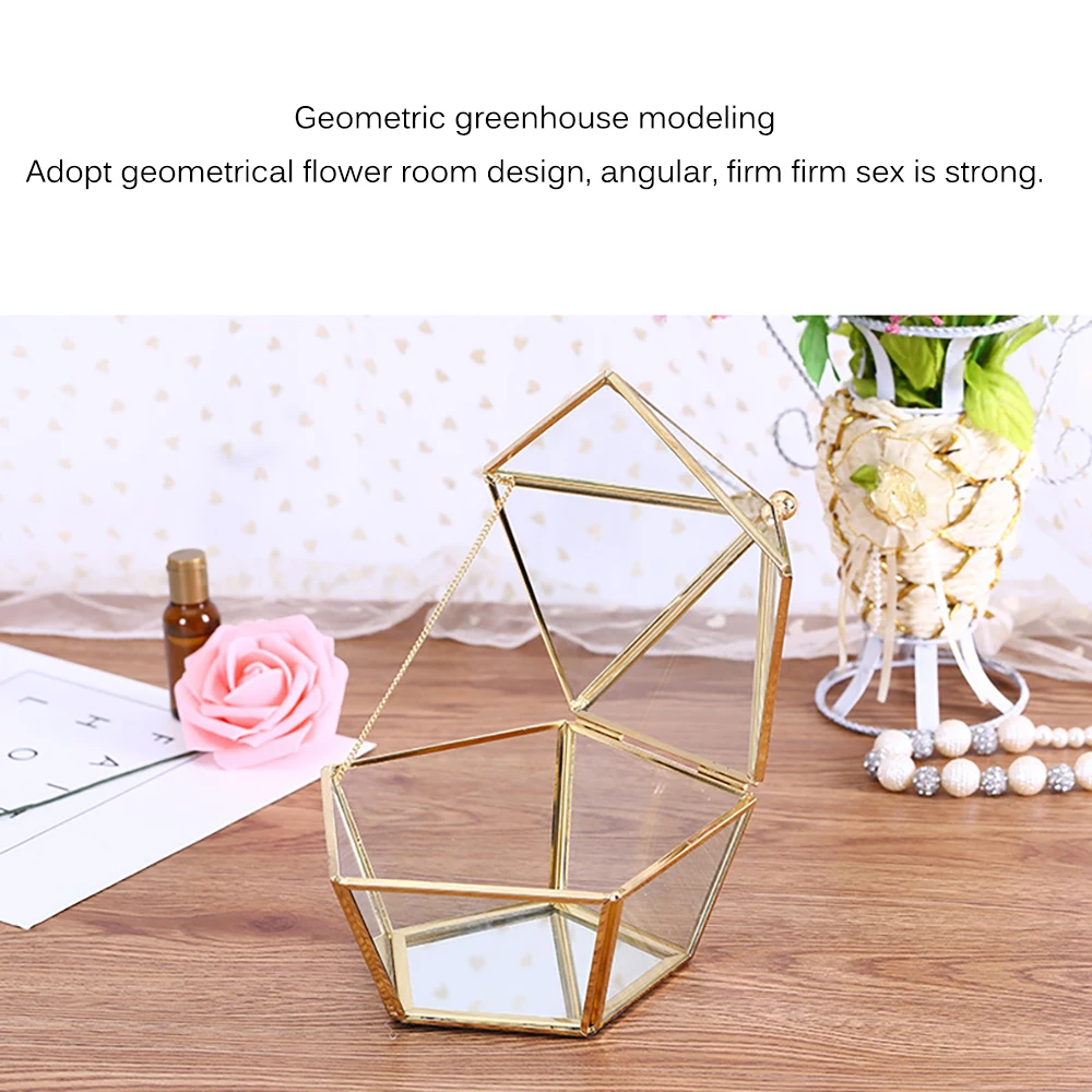 Винтаж декоративные украшения груди геометрический Террариум оконная коробка