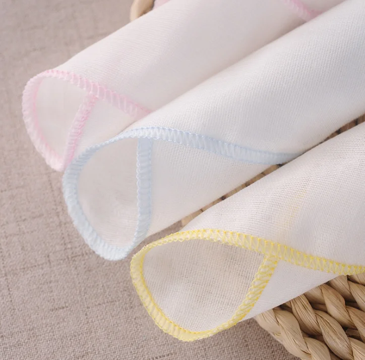 Детский хлопковый марлевый носовой платок детское двойное Марлевое полотенце