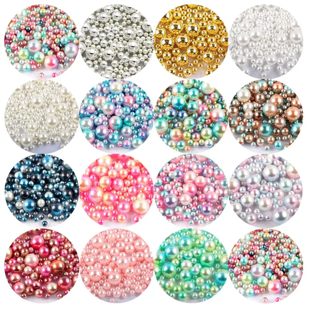 

Optional 3/4/5/6/8/10 mm Nonporous phantom beads beads round loose bead Bead nailer accessories DIY decoration beads do szycia