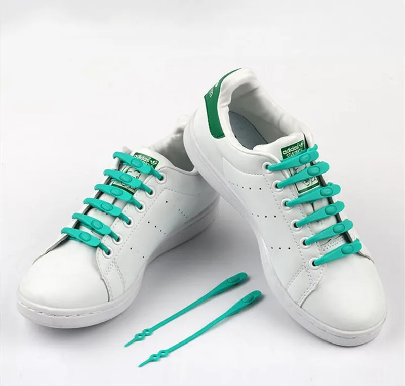 12 шт./лот эластичные силиконовые шнурки аксессуары для обуви без шнурков