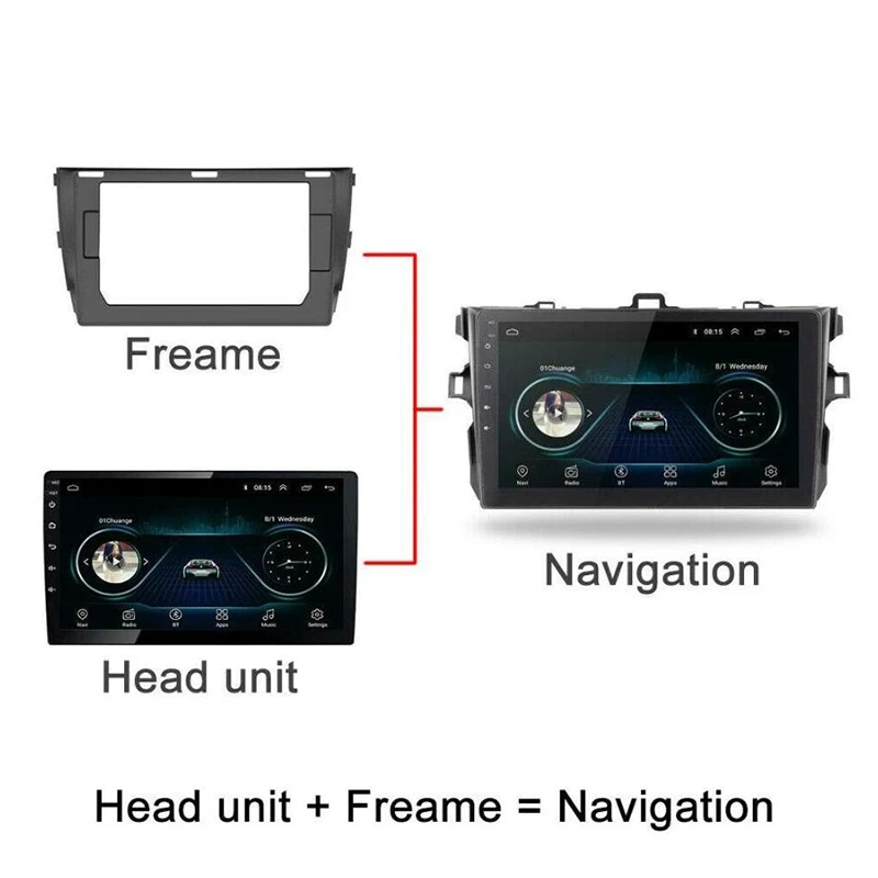 2Din Android 8.1 Car Radio Stereo Multimedia Player for Toyota Corolla E140/150 2007 2008 2009 2010 2011 2012 2013 2014 2015 201 |