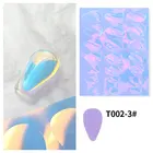 Пленка для ногтей Aurora Ice Cube, стеклянная фольга, наклейки, голографическая блестящая сломанная бумага, новая летняя целлофановая декоративная обертка для дизайна ногтей